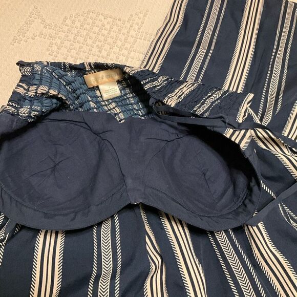 Band of Gypsies Bustier Jumpsuit! Size Small, Navy and White - Picture 7 of 9